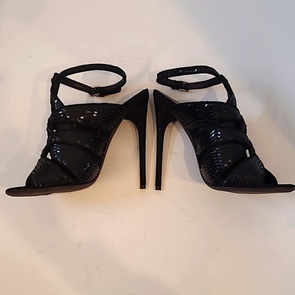 Tom Ford Women's Black Sequin Heels - Picture 4 of 10